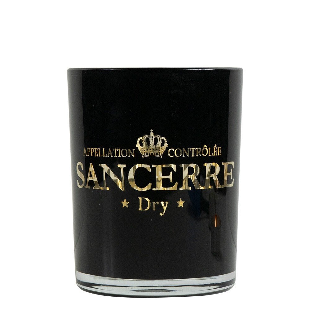 Mars & More Windlicht wijn Sancerre zwart Nieuw!, 12 cm, Nieuw, Ophalen of Verzenden, Glas
