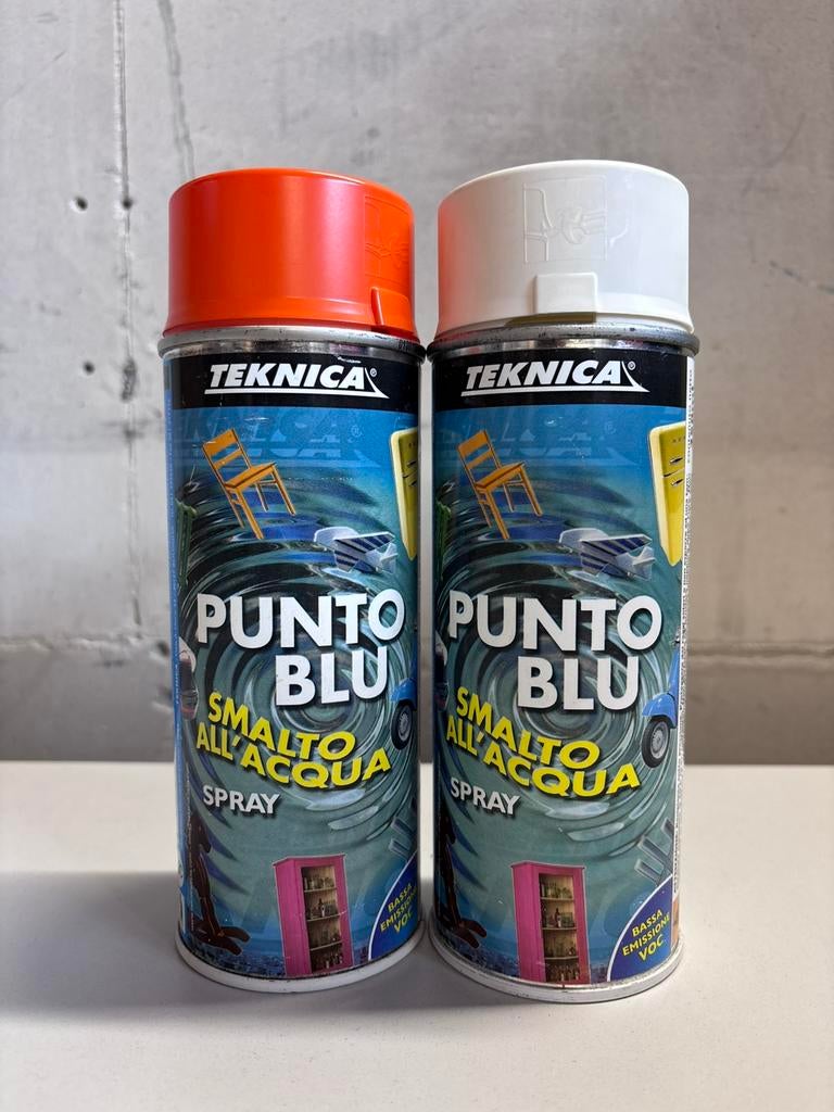 Spuitbus Teknica Punto Blu graffiti, Ophalen of Verzenden, Nieuw