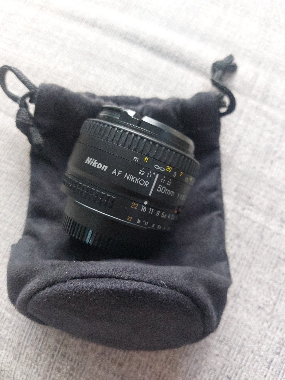 Nikon AF NIKKOR 50mm f/1.8D Nifty Fifty Prime Lens, Audio, Tv en Foto, Autofocus, Gebruikt, Nikon, Ophalen of Verzenden