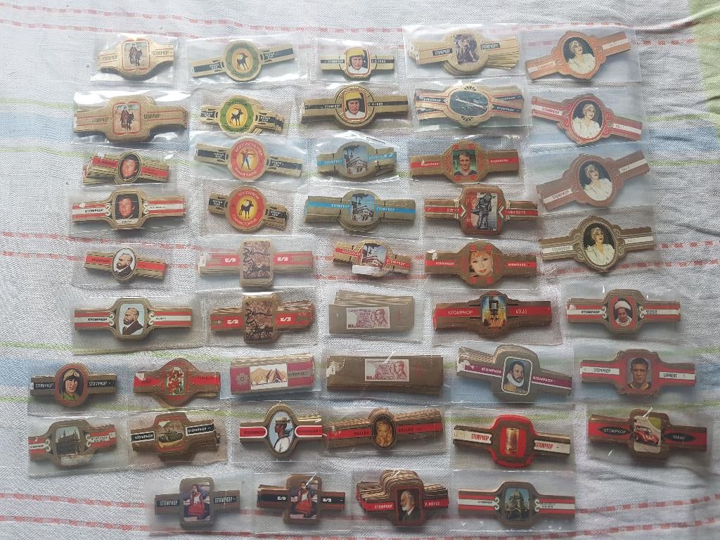 complete stompkop sigarenbandjes, Ophalen of Verzenden, Zo goed als nieuw, Sigarenbandjes