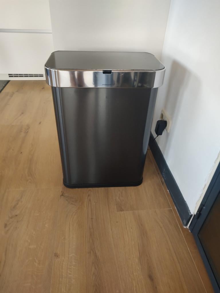 Simpel Human Slimme Spraakbesturing Pedaalemmer + Infrarood, Ophalen, Gebruikt, 50 tot 75 cm, 40 liter of meer