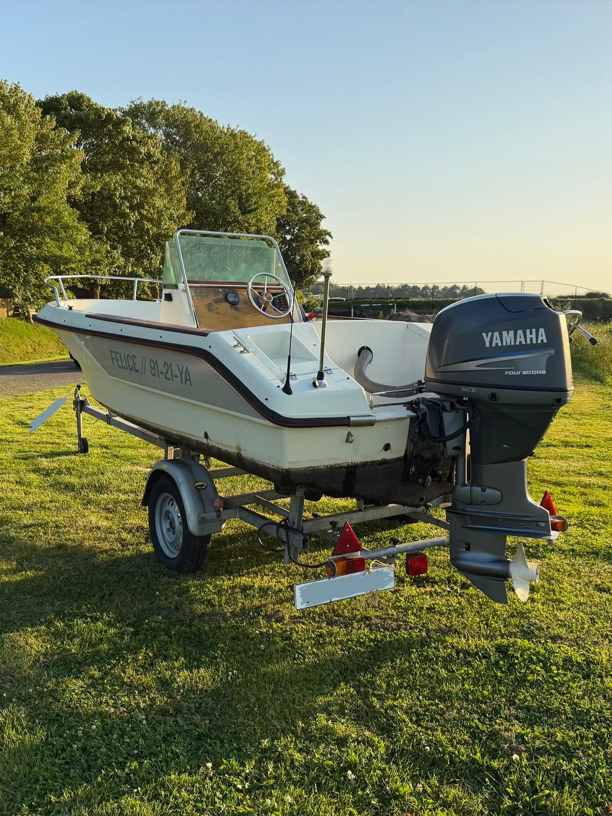 ELAN 495 | 60PK YAMAHA | RIBA KANTEL TRAILER, Watersport en Boten, Speedboten, Ophalen, 60 pk, Gebruikt, Viertaktmotor