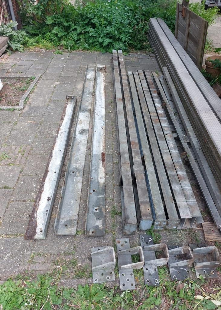 Gegalvaniseerde stalen balken, ophanings-, V & U profielen, Ophalen, Minder dan 180 cm, Palen