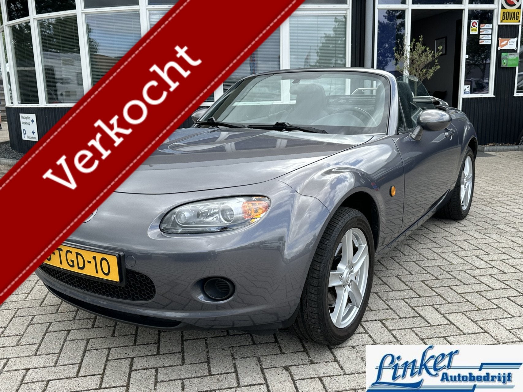 Mazda MX-5 1.8 Exclusive Nette auto!, Keurmerk '100% Onderhouden', Gebruikt, Zwart, 4 cilinders