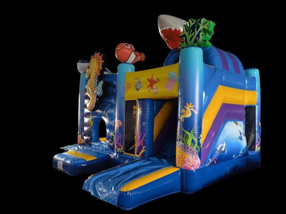 te koop mooi nieuw springkussen multiplay seaworld 5,1 x 4,5, Ophalen of Verzenden, Nieuw, Verjaardag