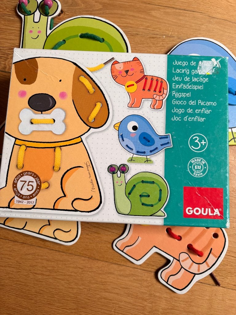 Reigspel dieren van Goula, Ophalen of Verzenden, Gebruikt, Knutselen