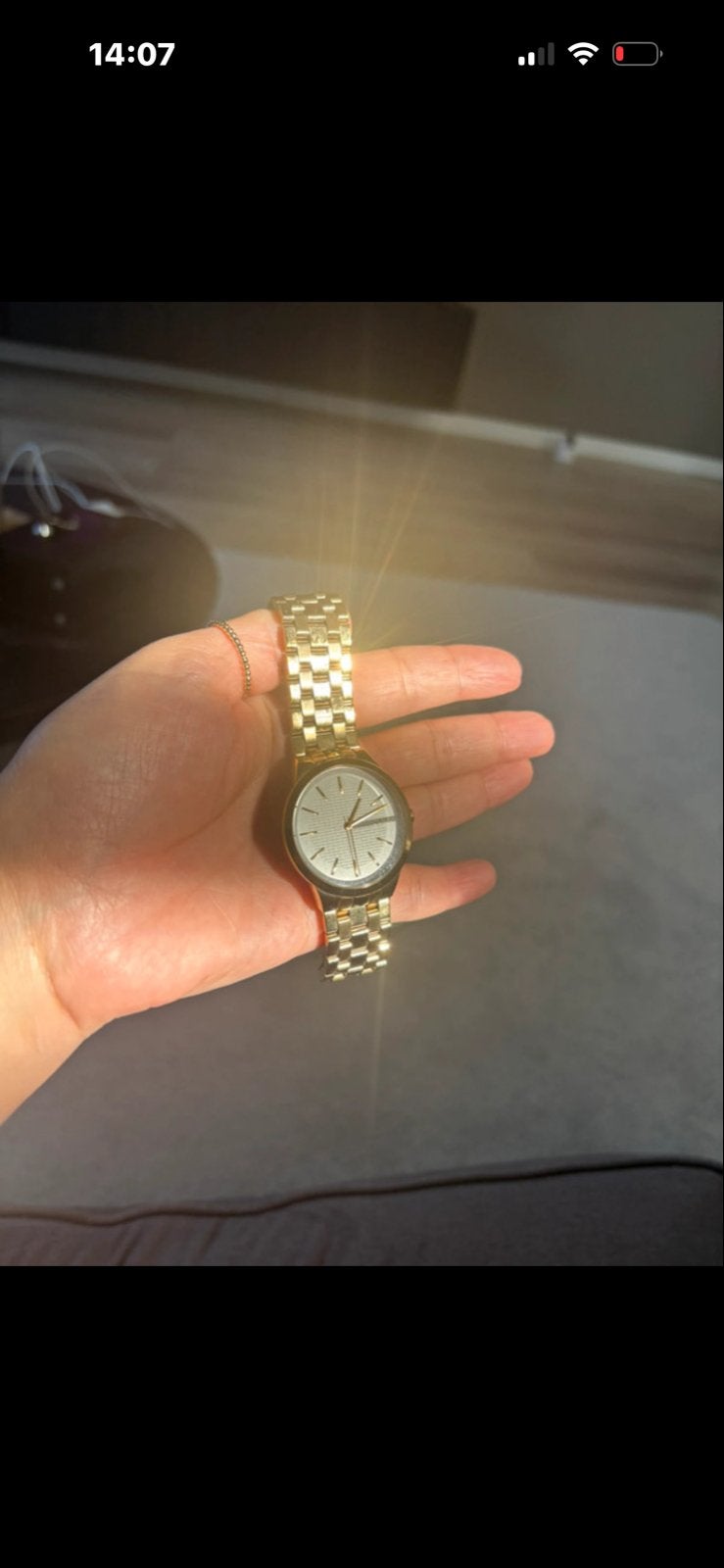 DKNY Dameshorloge Goudkleurig, Sieraden, Tassen en Uiterlijk, Horloges | Dames, Staal, DKNY, Polshorloge, Ophalen of Verzenden