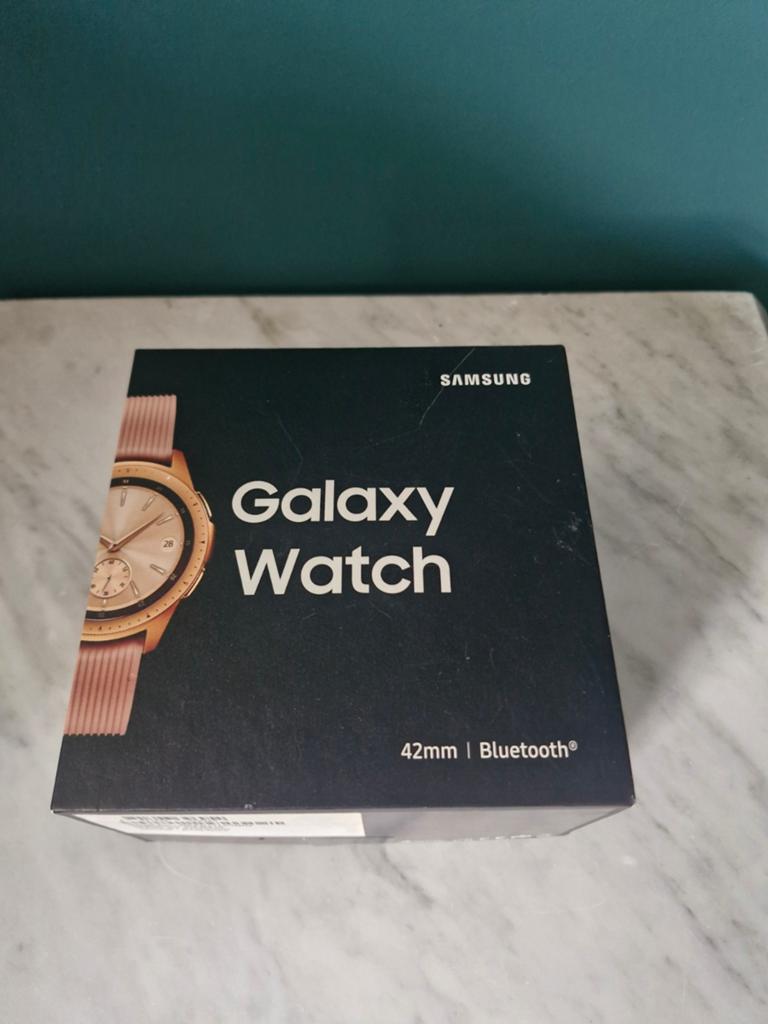 Samsung Galaxy Watch 42mm Goud - Zo goed als nieuw, Ophalen of Verzenden, Zo goed als nieuw, Samsung, Waterdicht