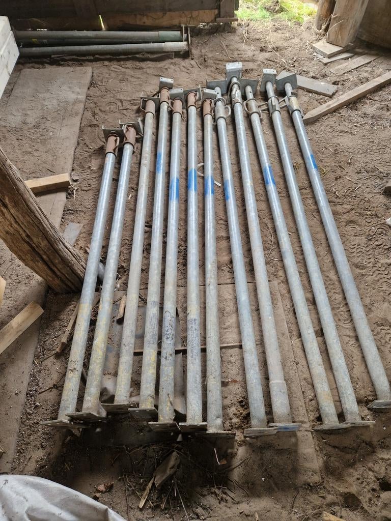 10 gebruikte bouwstempels, Doe-het-zelf en Verbouw, Ophalen, Gebruikt, Overige typen, Minder dan 2 meter