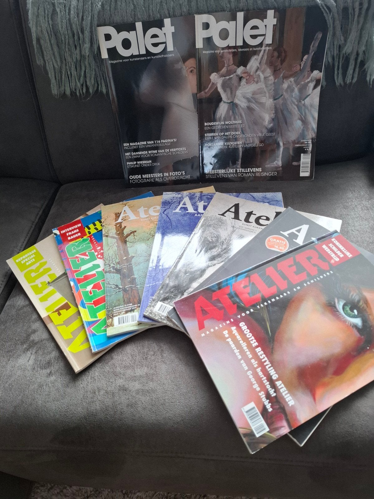 Palet en Atelier kunsttijdschriften - diverse edities, Ophalen of Verzenden, Gelezen, Overige typen