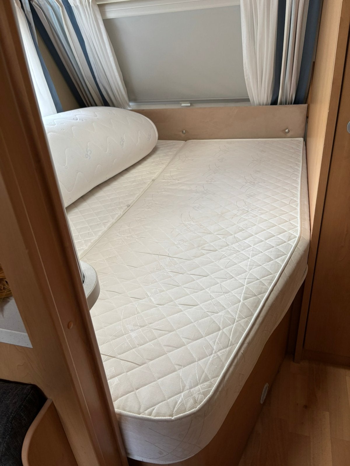 Caravan matras 2 stuks voor fransbed 150 cm, Ophalen of Verzenden