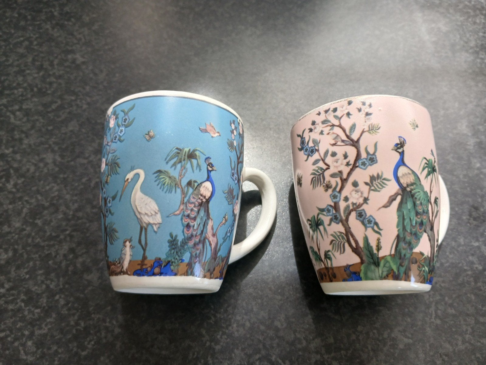 Vintage senseo mokjes van Siaki birds., Ophalen, Overige merken, Zo goed als nieuw, Overige stijlen