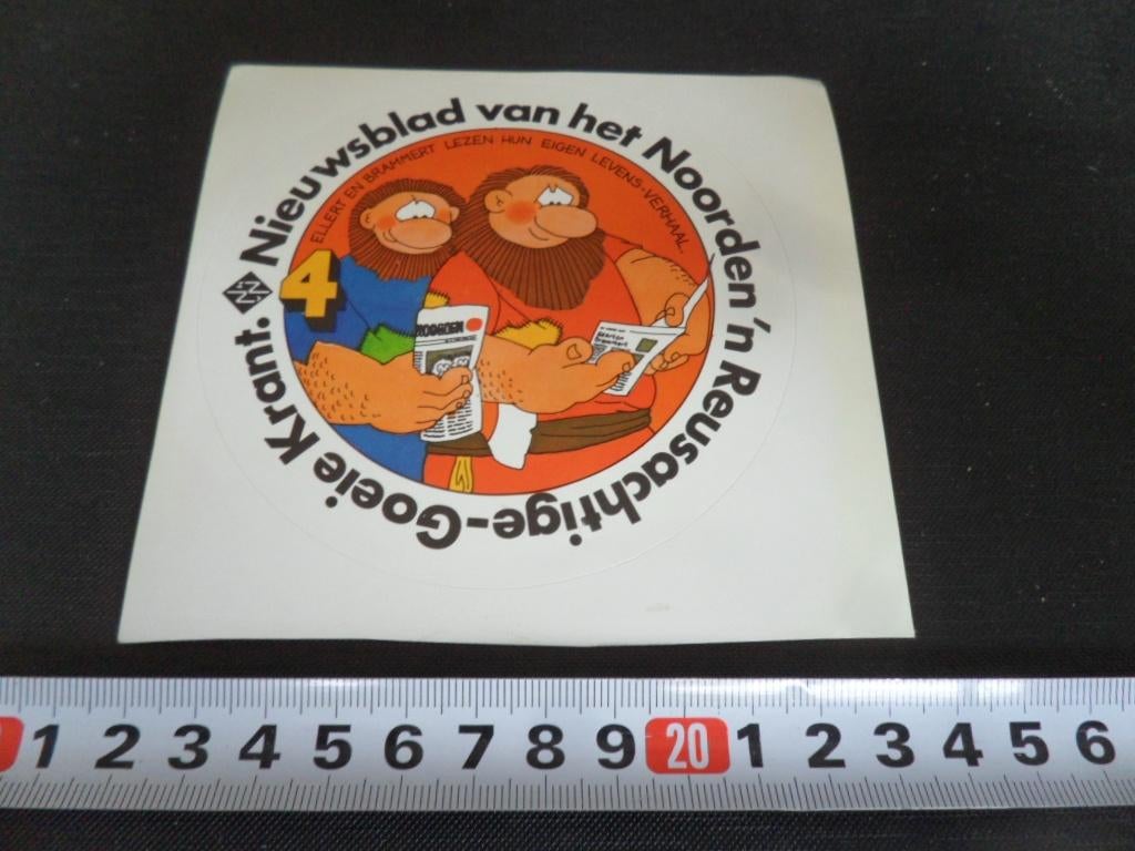 sticker strip 4 ellert en brammert nieuwsblad vh noorden, Verzamelen, Ophalen, Zo goed als nieuw