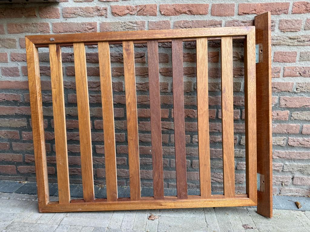Hekje - meranti hout, Tuin en Terras, Ophalen, Gebruikt, Hout, Tuinhek