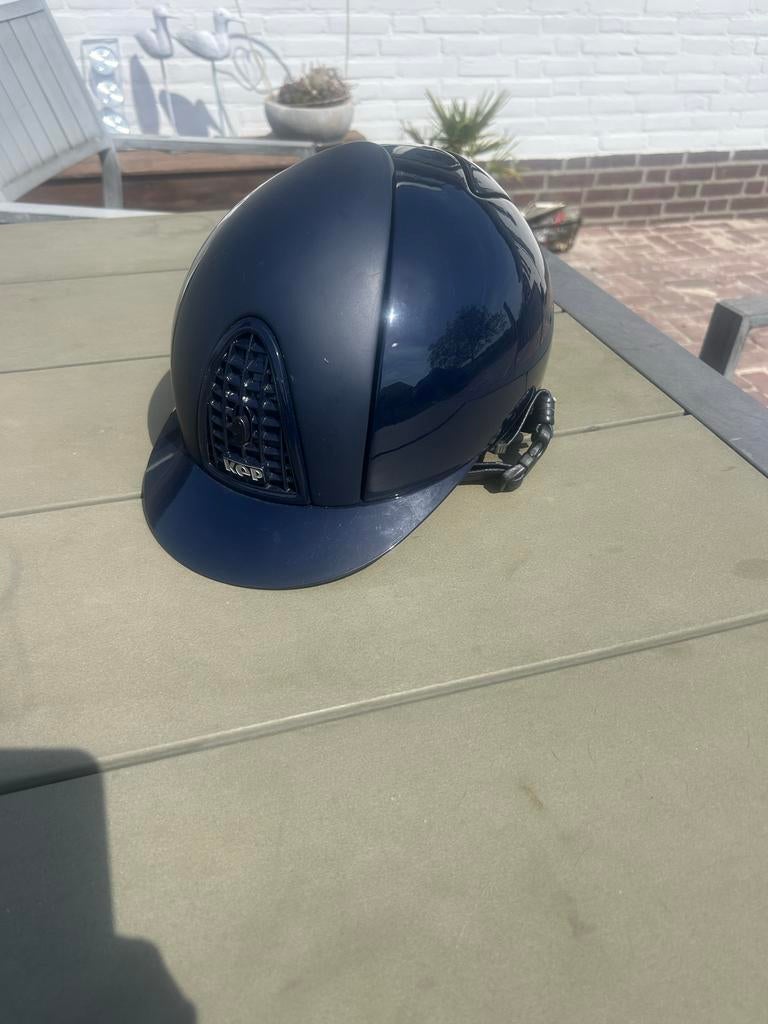 Kep Italia blauw, Dieren en Toebehoren, Paardrijkleding, Ophalen of Verzenden, Gebruikt, Cap