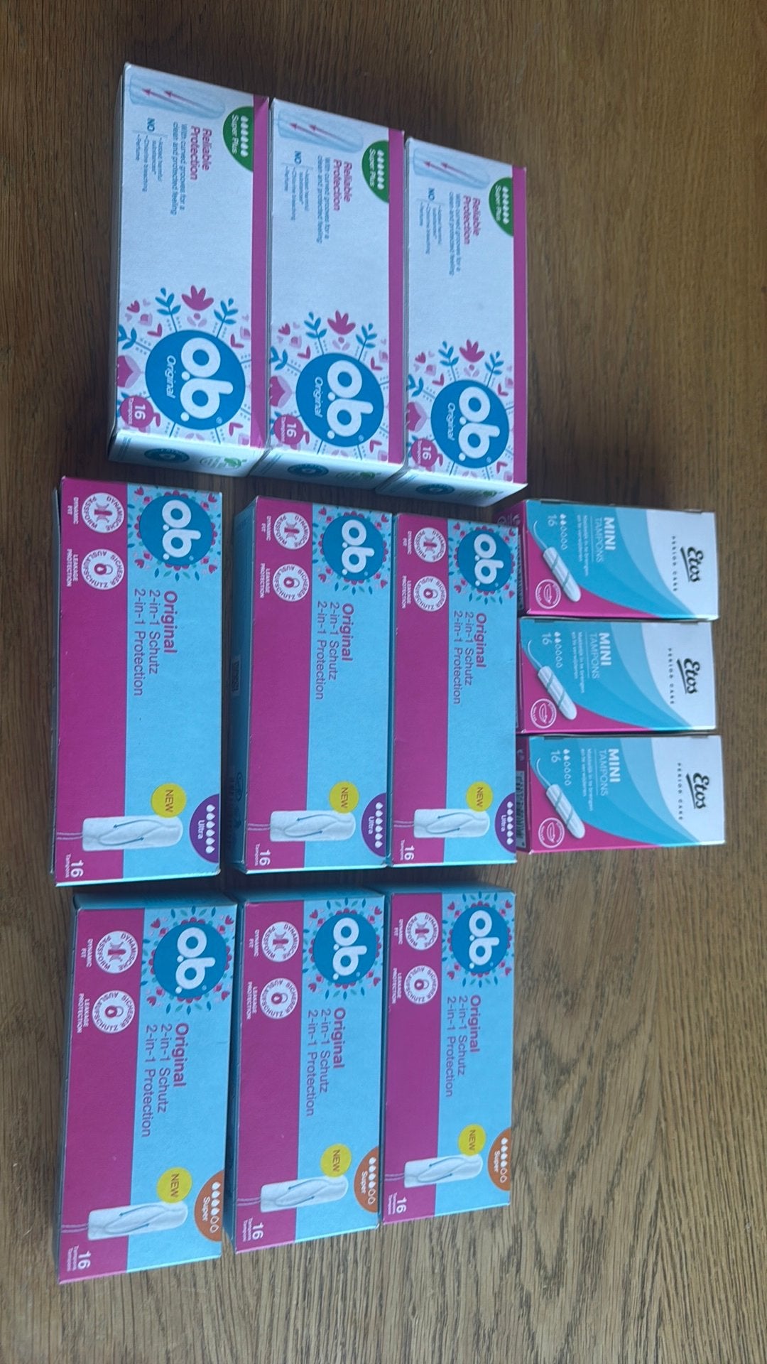 Tampons, Ophalen, Zo goed als nieuw, Overige typen