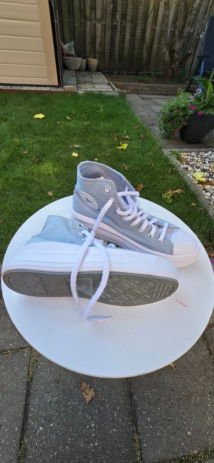 Converse All Star Move High Top Sneakers Lichtblauw, Blauw, Converse, Ophalen of Verzenden, Sneakers of Gympen