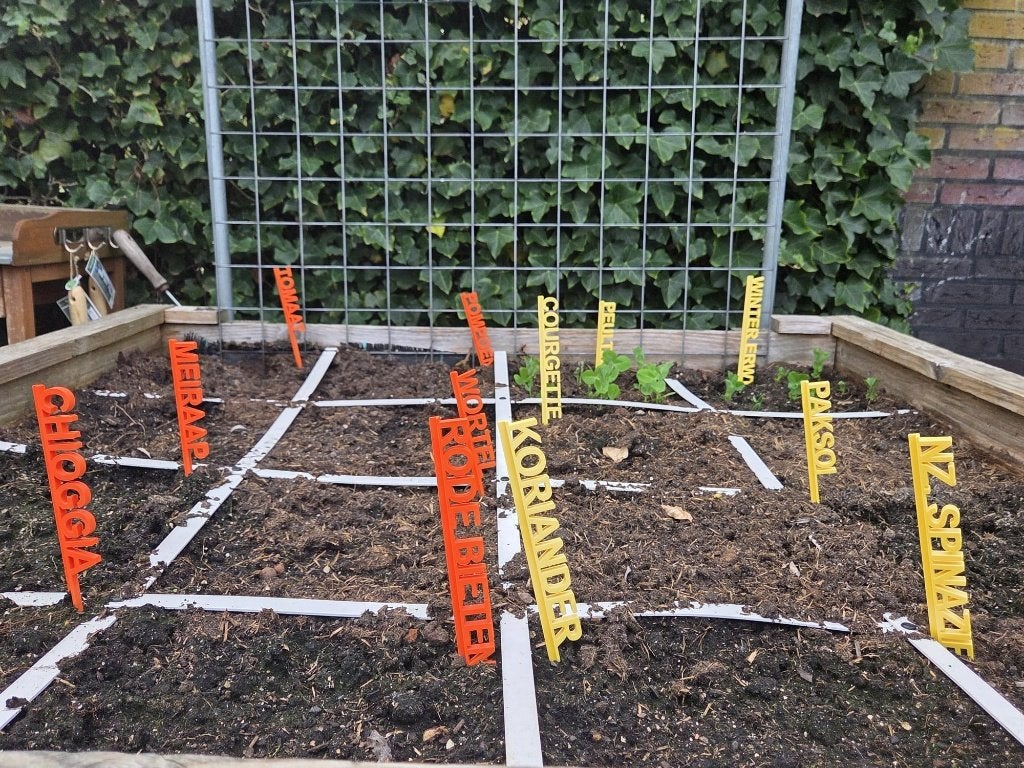 Moestuinlabels, Ophalen of Verzenden, Vaste plant, Groenteplanten, Volle zon