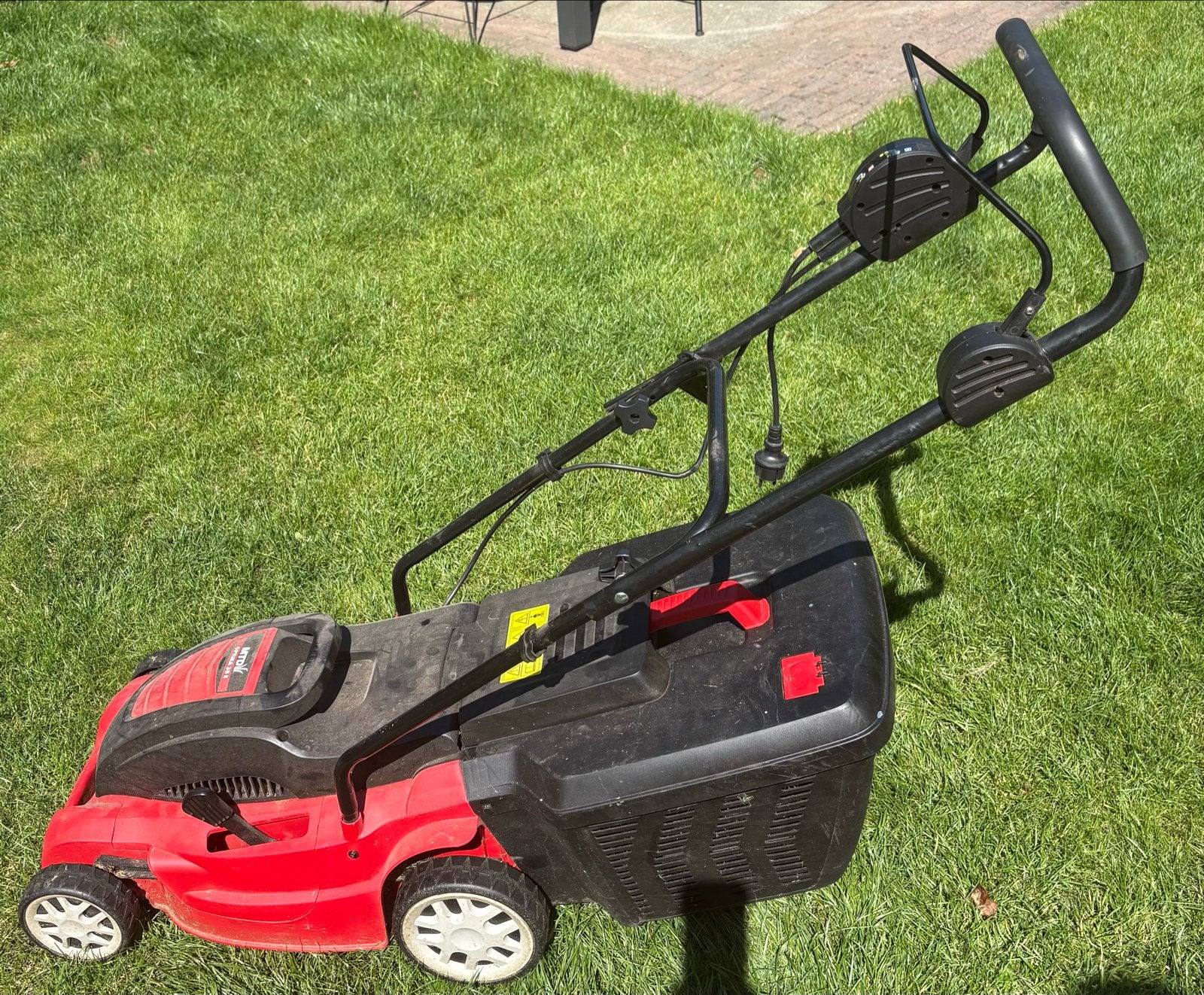 MTD Optima 34 E elektrische grasmaaier, Ophalen, Cirkelmaaier, Gebruikt, Elektrische grasmaaier