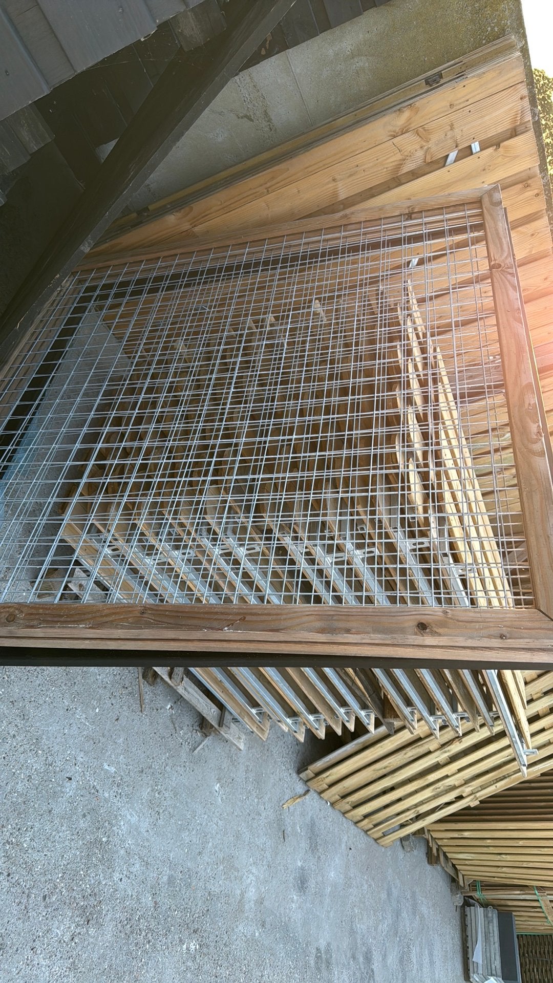 2 douglas gaas schuttingen, Tuin en Terras, Ophalen, 1 tot 2 meter, Minder dan 3 meter, Zo goed als nieuw