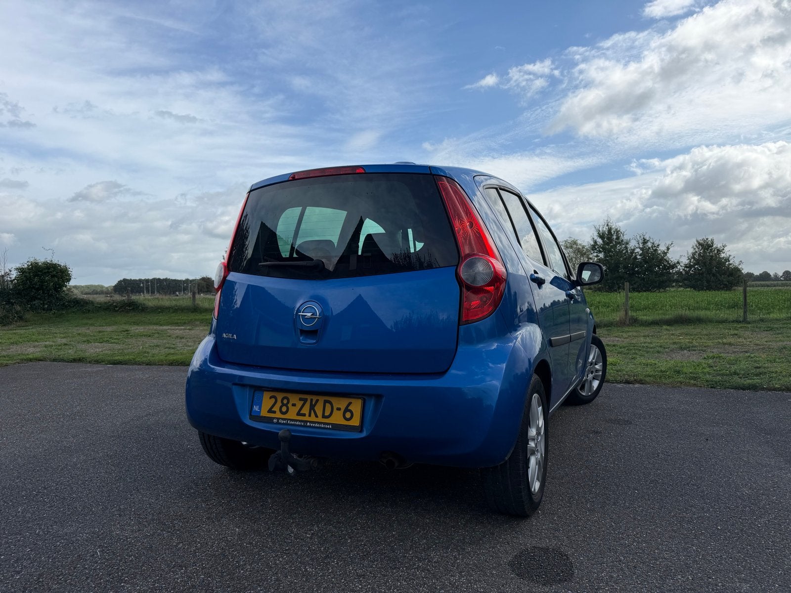 Opel Agila 1.2 16V AUT 2012 Blauw, Auto's, 40 €/maand, 4 cilinders, Blauw, Origineel Nederlands