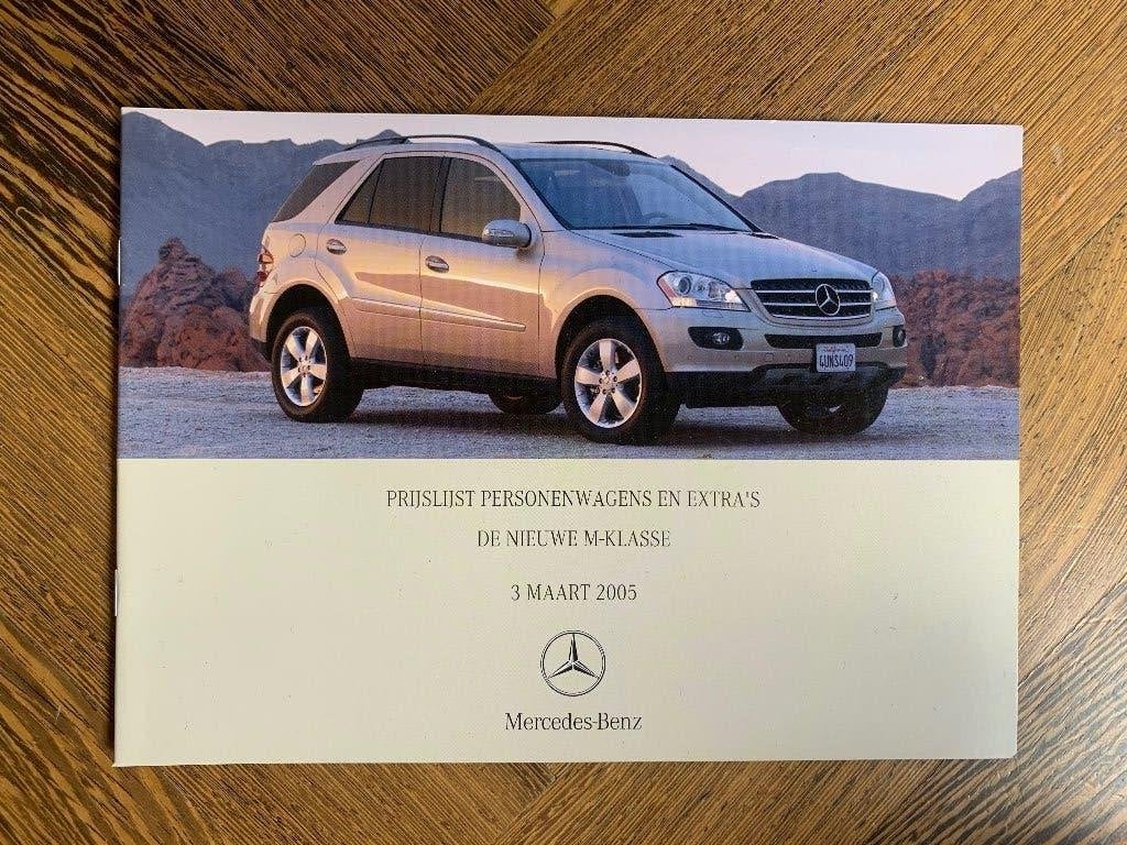 Introductie prijslijst Mercedes-Benz ML W164 maart 2005, Nieuw, Mercedes-Benz, Mercedes, Ophalen of Verzenden