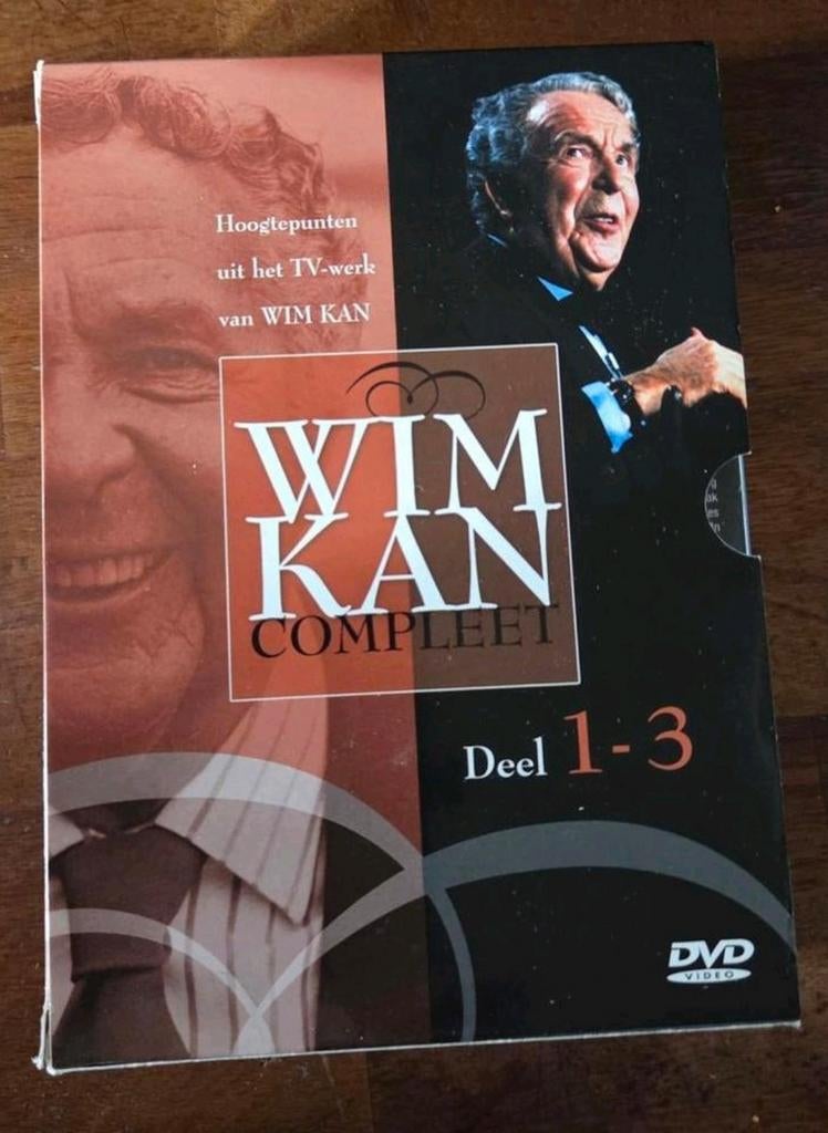 Wim Kan Compleet Deel 1-3  DVD boxset, Cd's en Dvd's, Alle leeftijden, Ophalen of Verzenden, Zo goed als nieuw, Stand-up of Theatershow