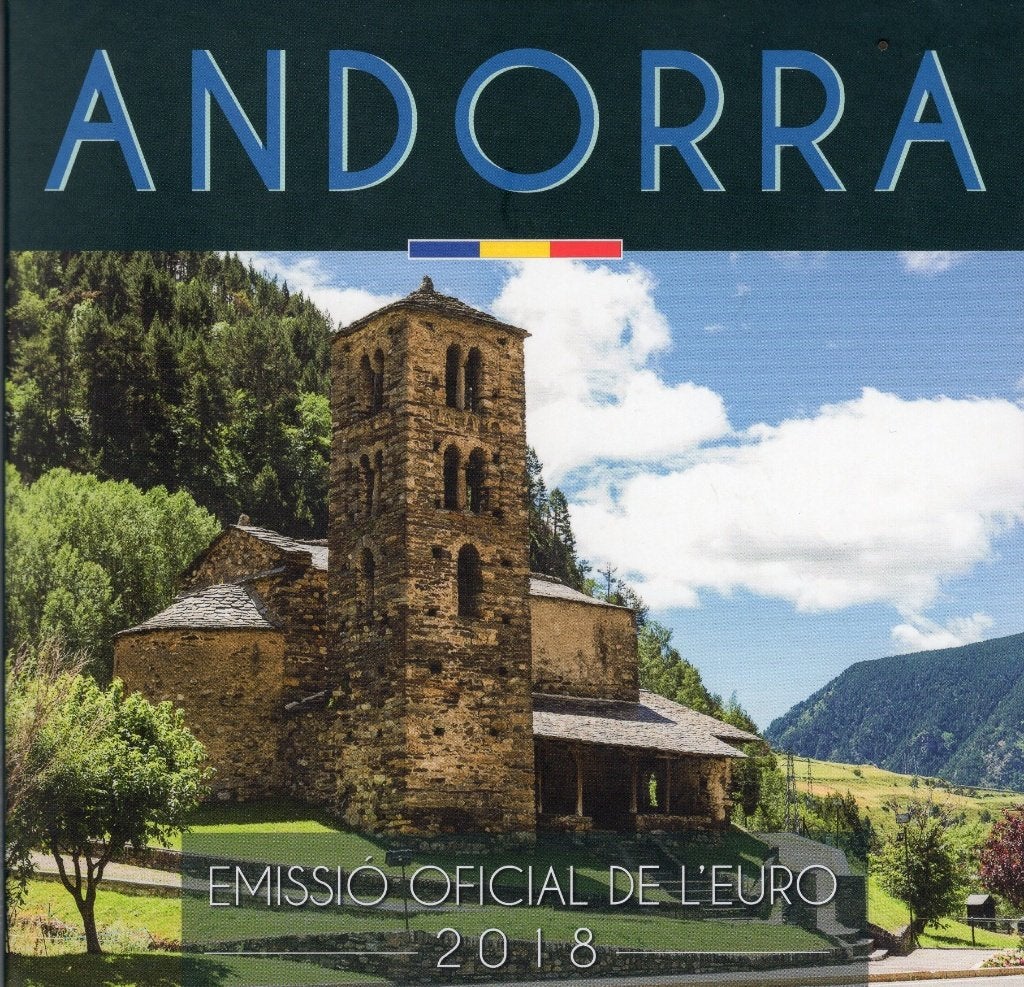 BU set Andorra 2018 - 1 cent t/m 2 euro - Blister, Verzenden, Overige landen, Overige waardes, Setje