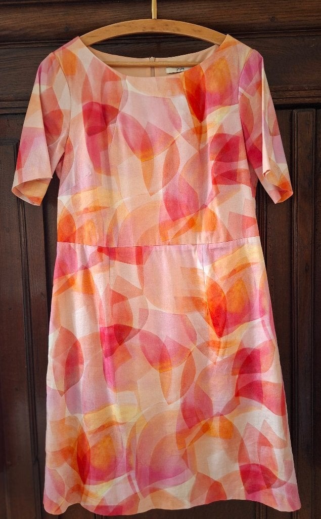 Zomerjurk fleurig, Kleding | Dames, Jurken, Meerkleurig, Maat 42/44 (L), Nieuw, Ophalen of Verzenden