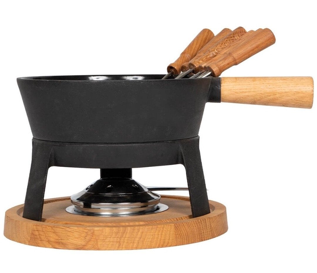 Boska Kaasfondue Set Gietijzer Pro Large 1,8L, Ophalen, Zo goed als nieuw, Brander, Fondueset