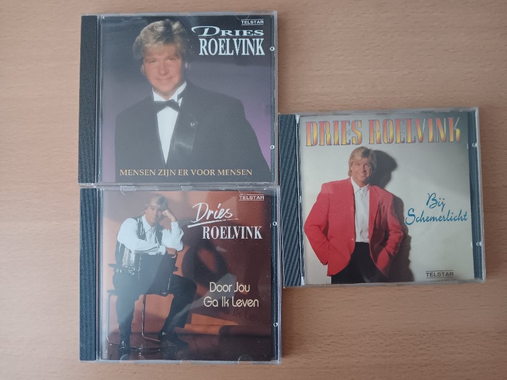 3 mooie originele CD's van Dries Roelvink, Ophalen, Gebruikt, Levenslied of Smartlap