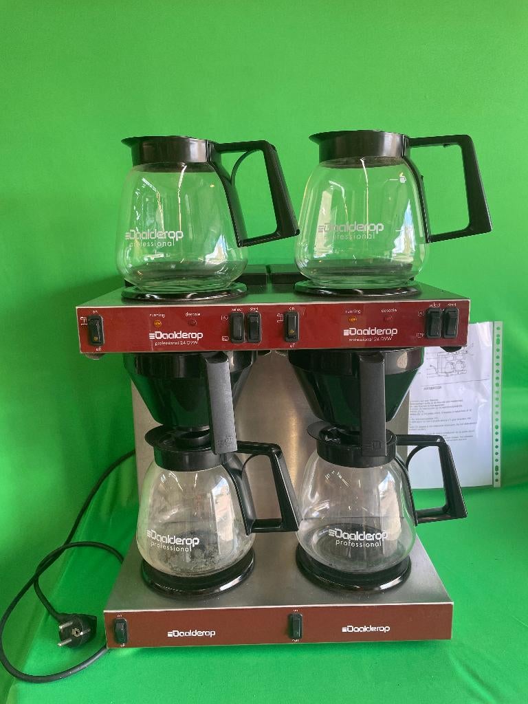 Dubbelle Daalderop filter koffiemachine, 10 kopjes of meer, Koffiemachine, Gemalen koffie, Ophalen of Verzenden