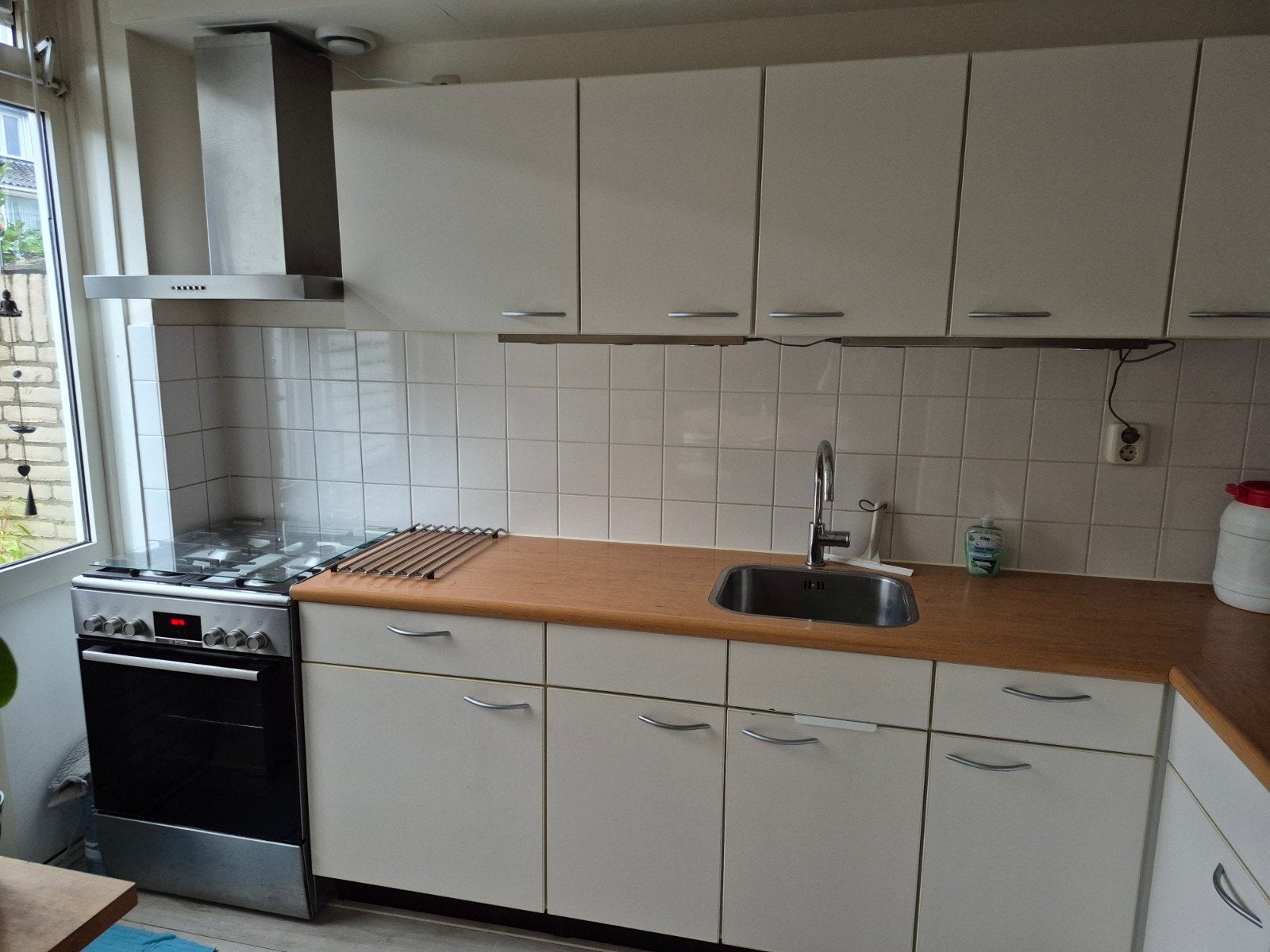 Bruynzeel keuken hoek, Ophalen, Gebruikt, Wit, Hoekkeuken