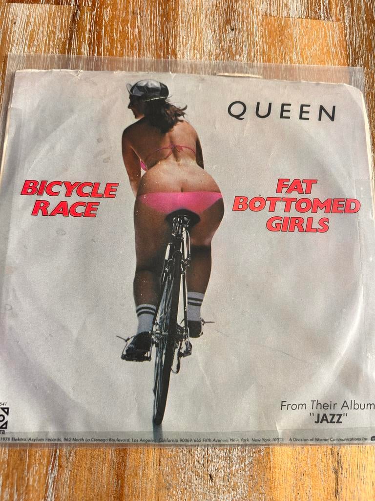 Queen - Bicycle Race (Gecensureerde US versie met bikini), Gebruikt, Originele persing, 7 inch, Single