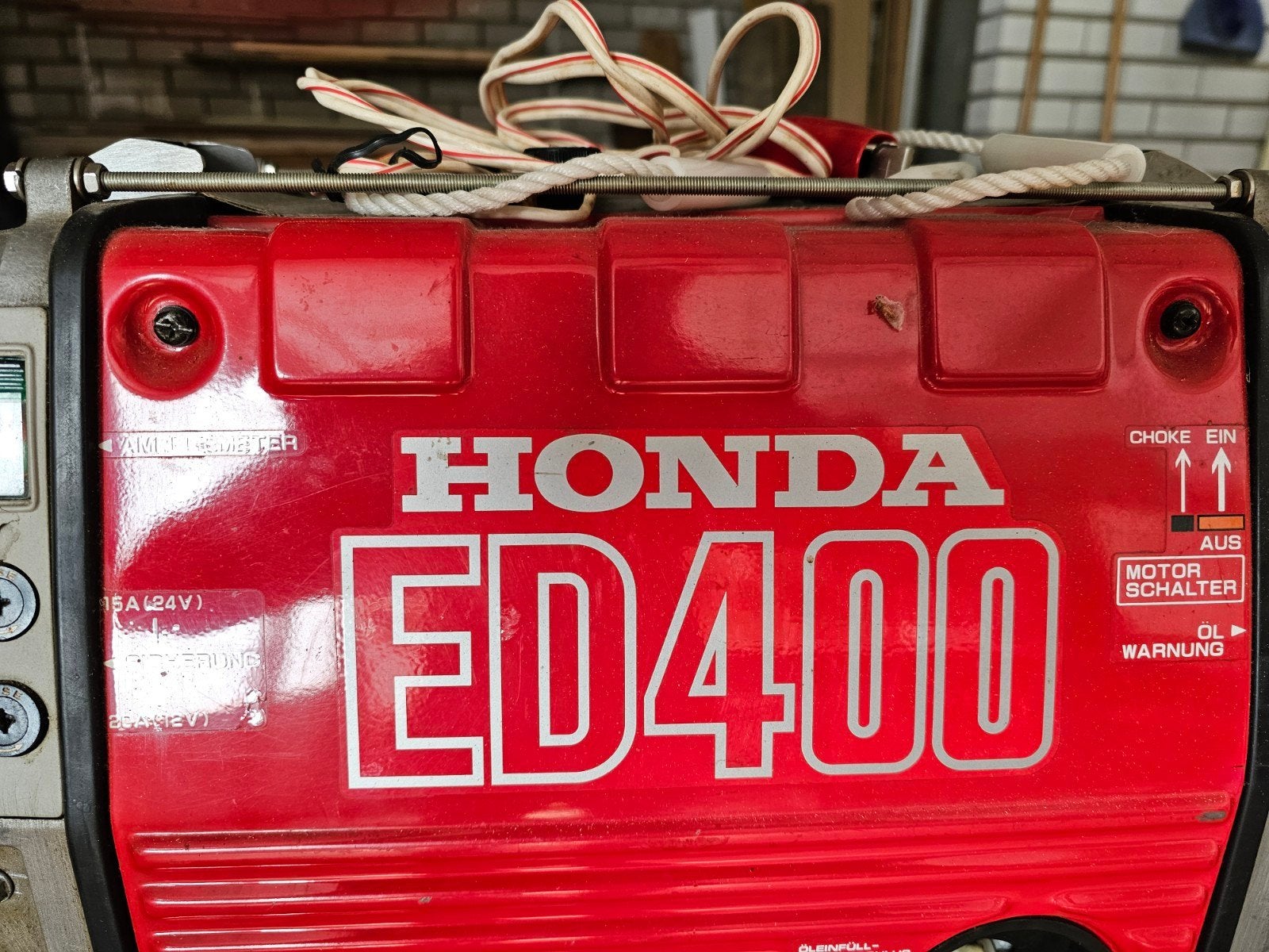 Honda ED400 – officieel omgebouwd naar gas – 12/24V, Ophalen