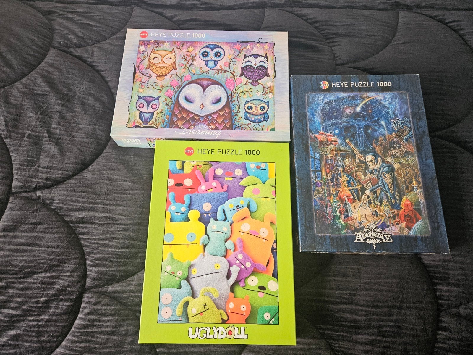 3 Heye Legpuzzels van 1000 stukjes - Netjes en compleet, Ophalen, 500 t/m 1500 stukjes, Gebruikt