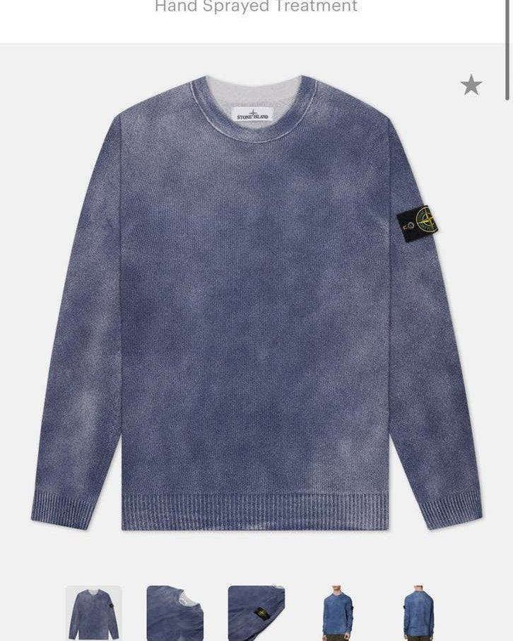 Stone island trui handsprayed S, Kinderen en Baby's, Kinderkleding | Maat 110, Ophalen of Verzenden, Zo goed als nieuw, Jongen