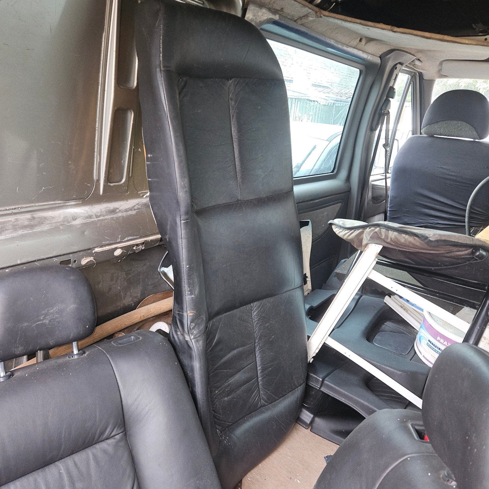 Lederen interieur  astra g coupe (oor- en achterbank) - Zwar, Ophalen of Verzenden, Gebruikt, Universele onderdelen