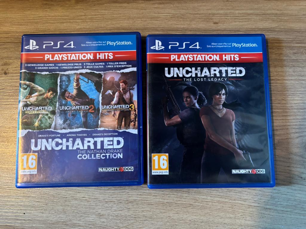 Uncharted games ps4, Avontuur en Actie, 1 speler, Ophalen of Verzenden, Zo goed als nieuw