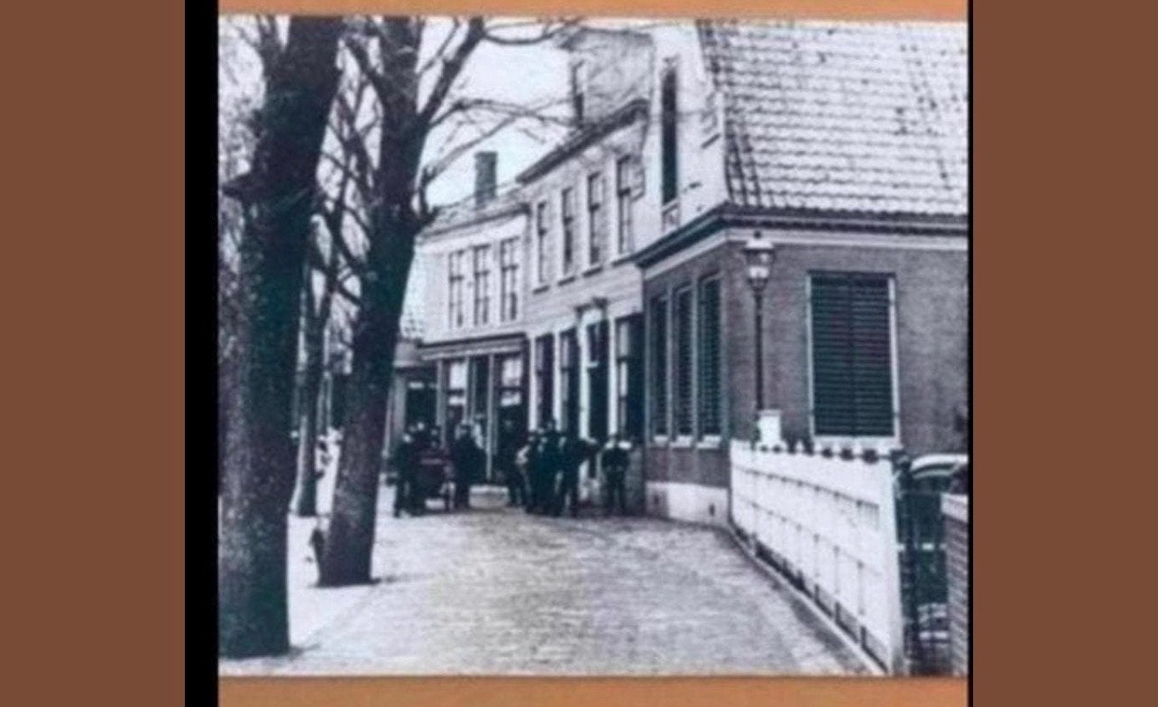 Foto Zaandijk 1870, afdruk rond 1960, 13,5 x 17 cm, Verzamelen, Foto's en Prenten, 1960 tot 1980, Gebruikt, Foto, Ophalen of Verzenden