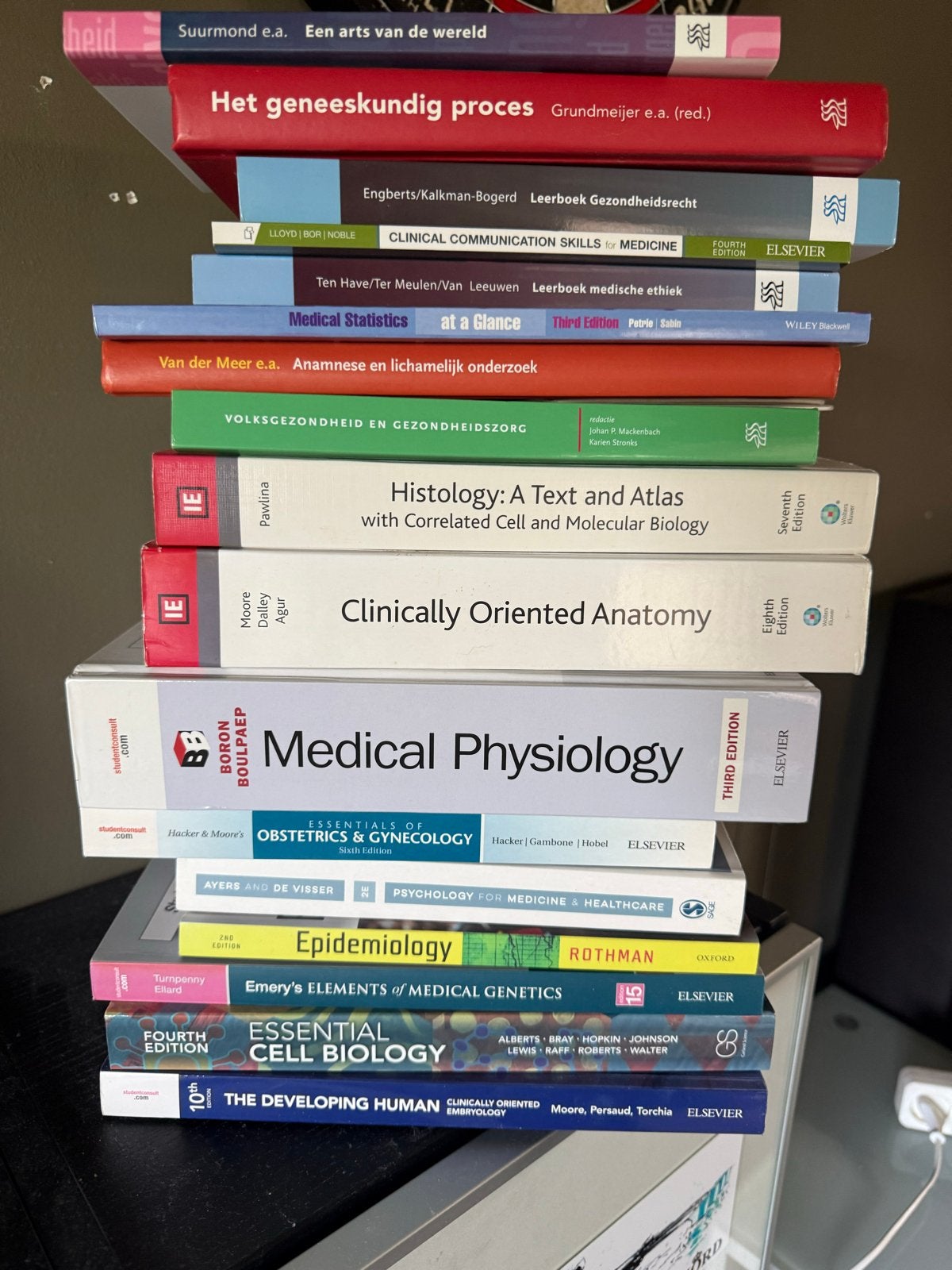 Set Geneeskunde Boeken voor Universiteit Leiden, Ophalen of Verzenden, Beta, Gelezen, WO