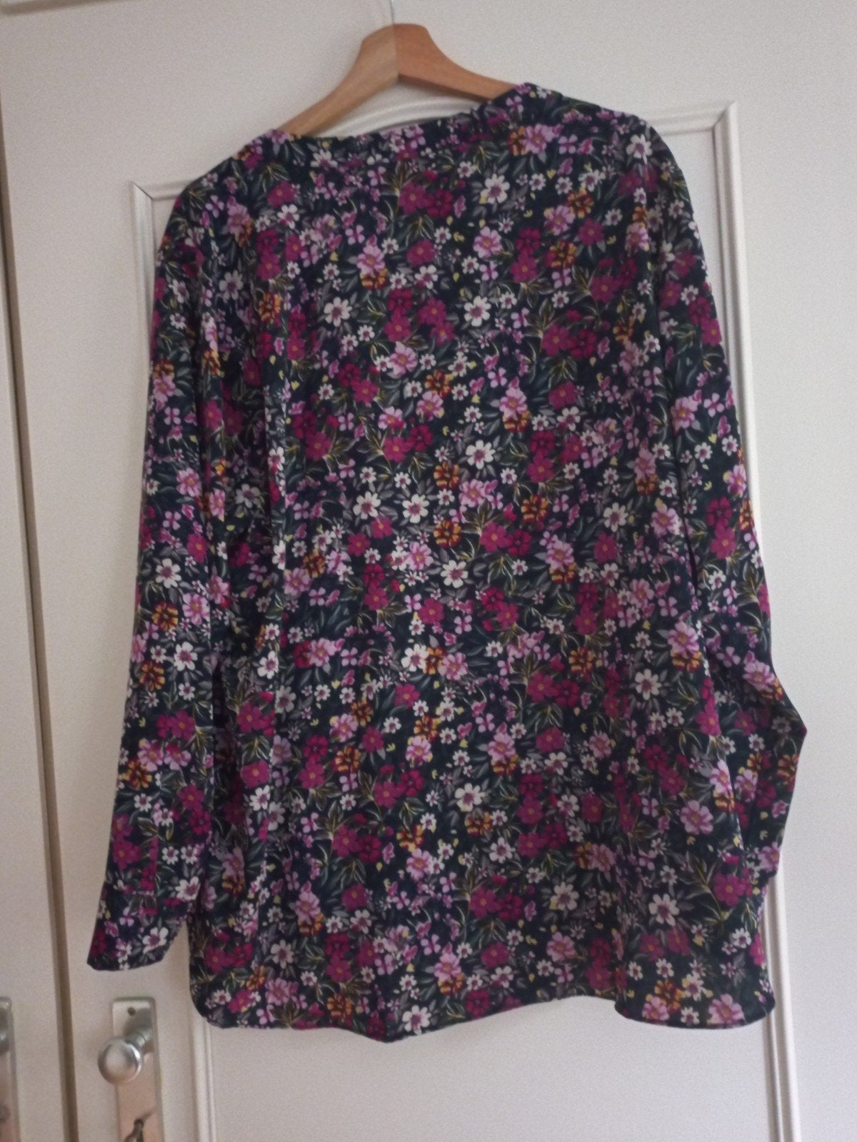 Gebloemde blouse, Meerkleurig, Maat 46/48 (XL) of groter, Ophalen of Verzenden, Zo goed als nieuw