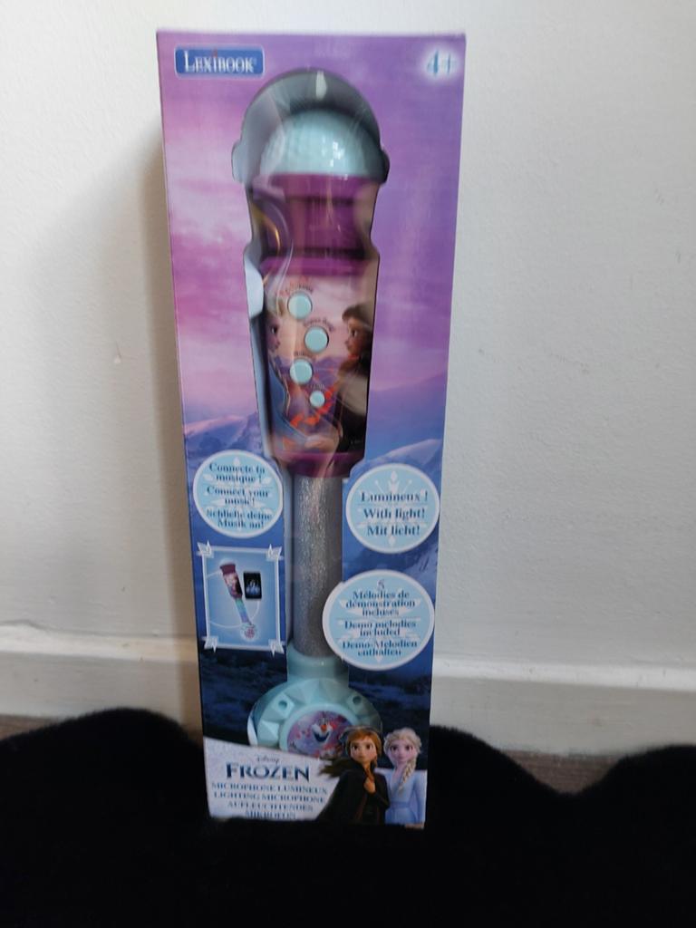Disney Frozen Lichtgevende Microfoon lexibook, Ophalen of Verzenden, Zo goed als nieuw