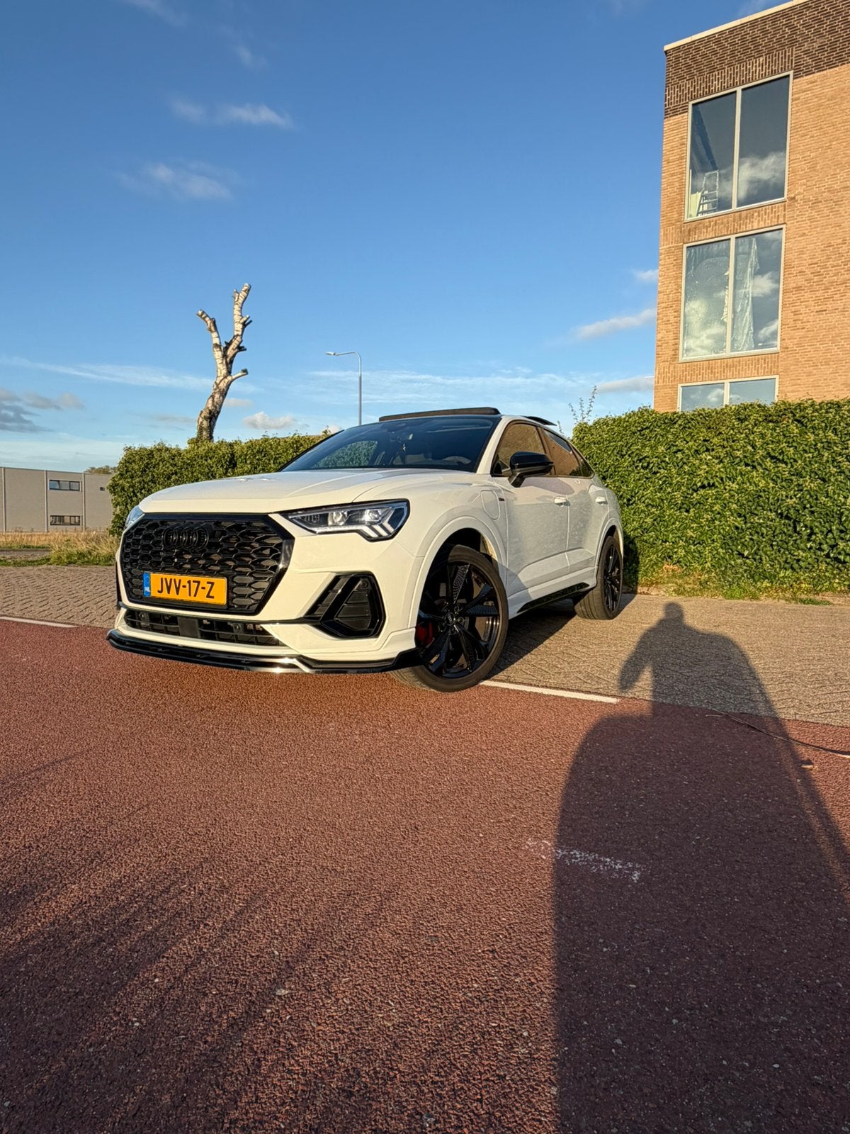 Audi Q3 45 Tfsi e 245pk Phev S Tronic 2021 Wit, Overige bekleding, Wit, 1395 cc, Grijs