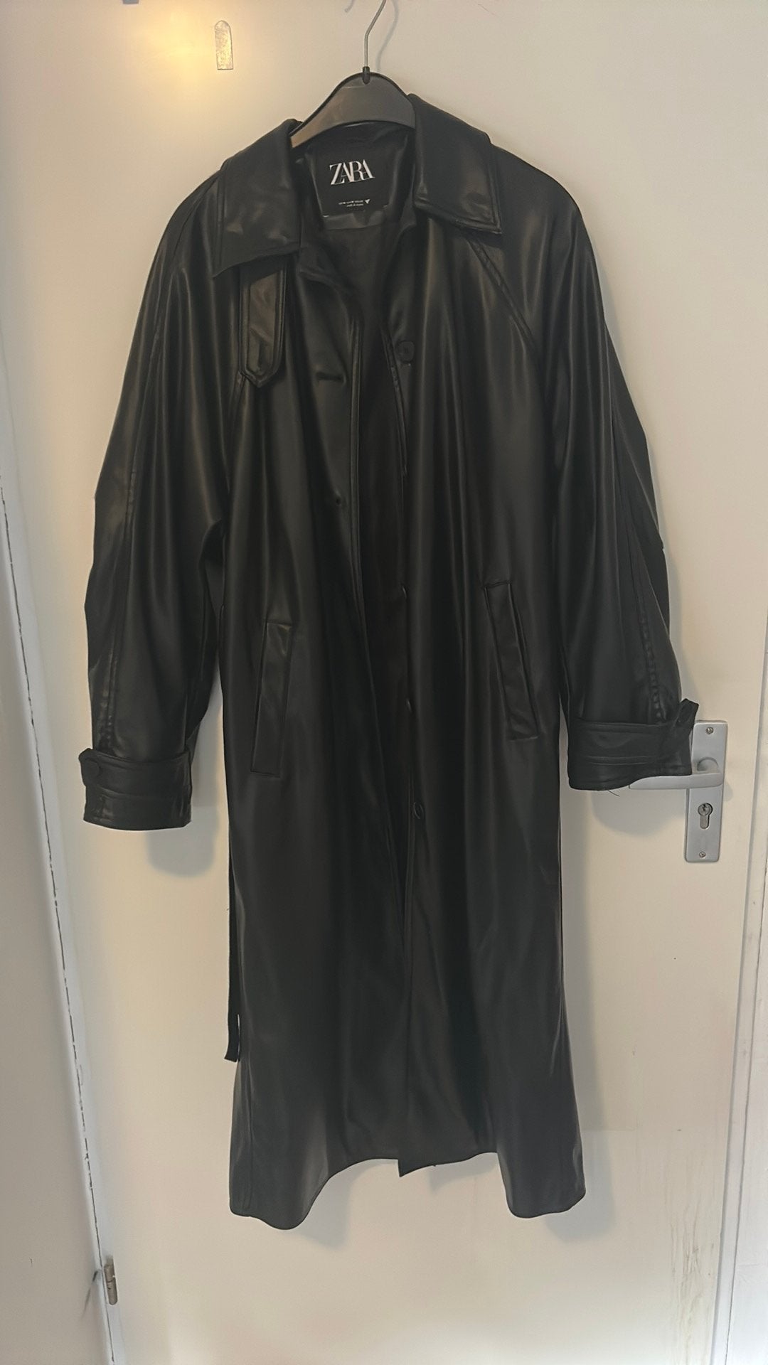 Leren jas, Ophalen of Verzenden, Zo goed als nieuw, Maat 38/40 (M), Zwart