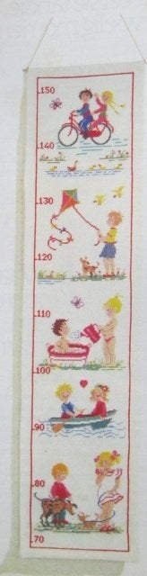 Borduurpatroon  Groeimeter Baby Geboorte nr 355 do, Verzenden, Nieuw, Handborduren, Patroon