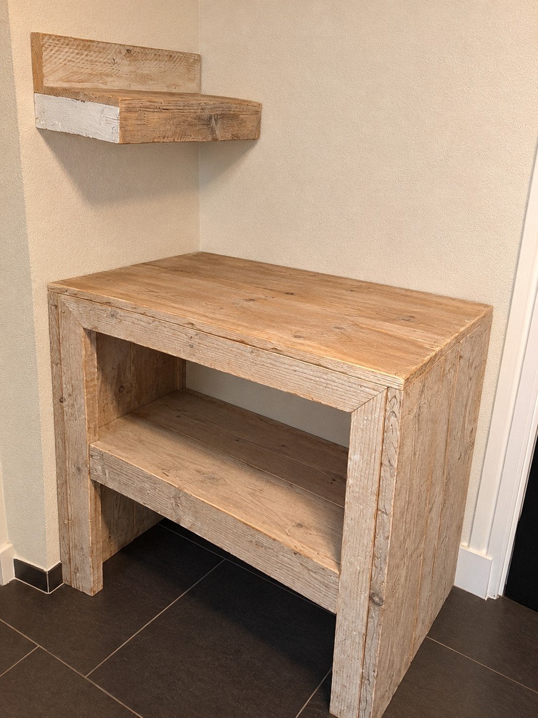 Houten commode met opbergruimte (L84.5 H93.5 B50), Ophalen, Gebruikt, 50 tot 70 cm, 75 tot 100 cm