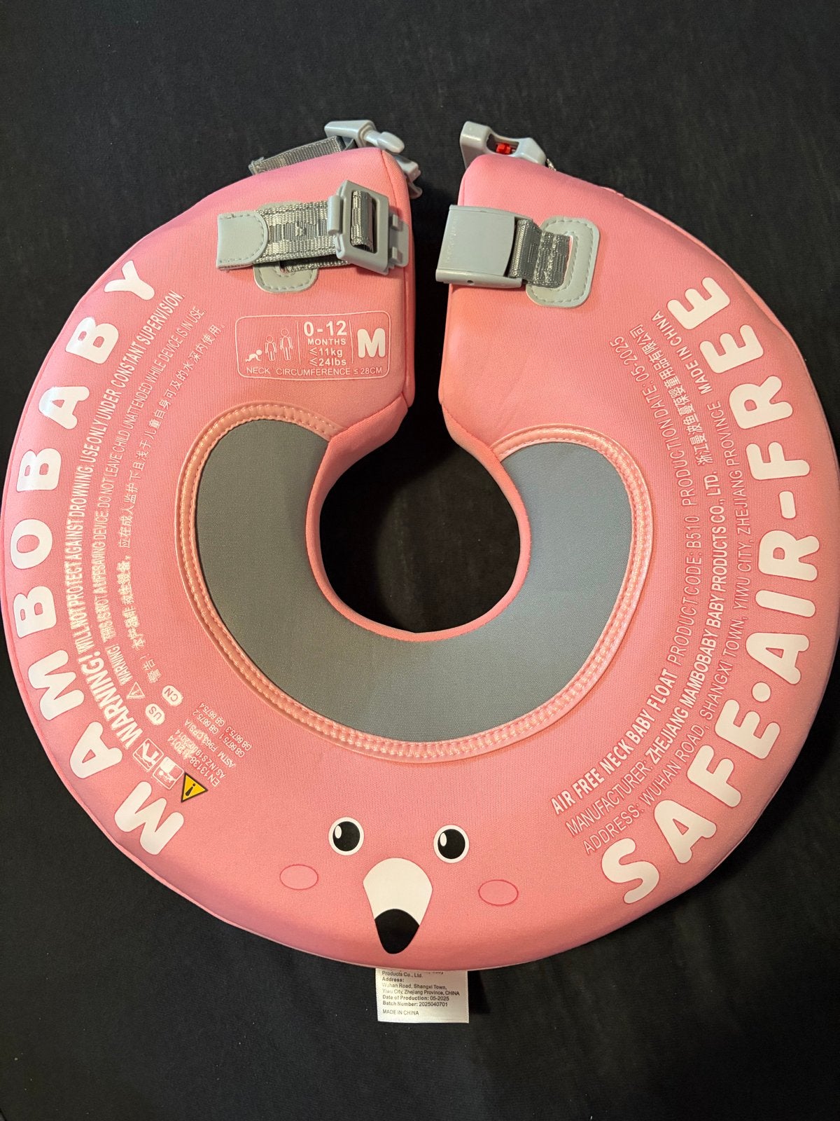Mambobaby Baby Nek Zwemband - Roze Flamingo (0-12 maanden), Kinderen en Baby's, Ophalen of Verzenden, Nieuw, Overige typen