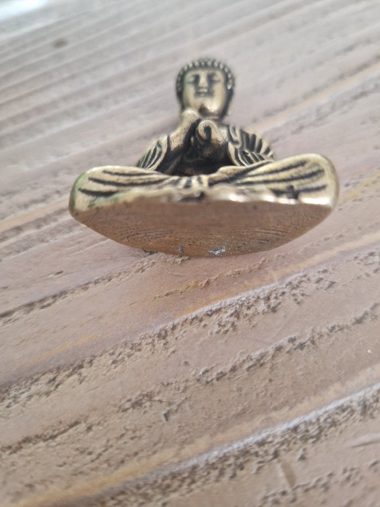Oude, bronzen buddha, Ophalen of Verzenden