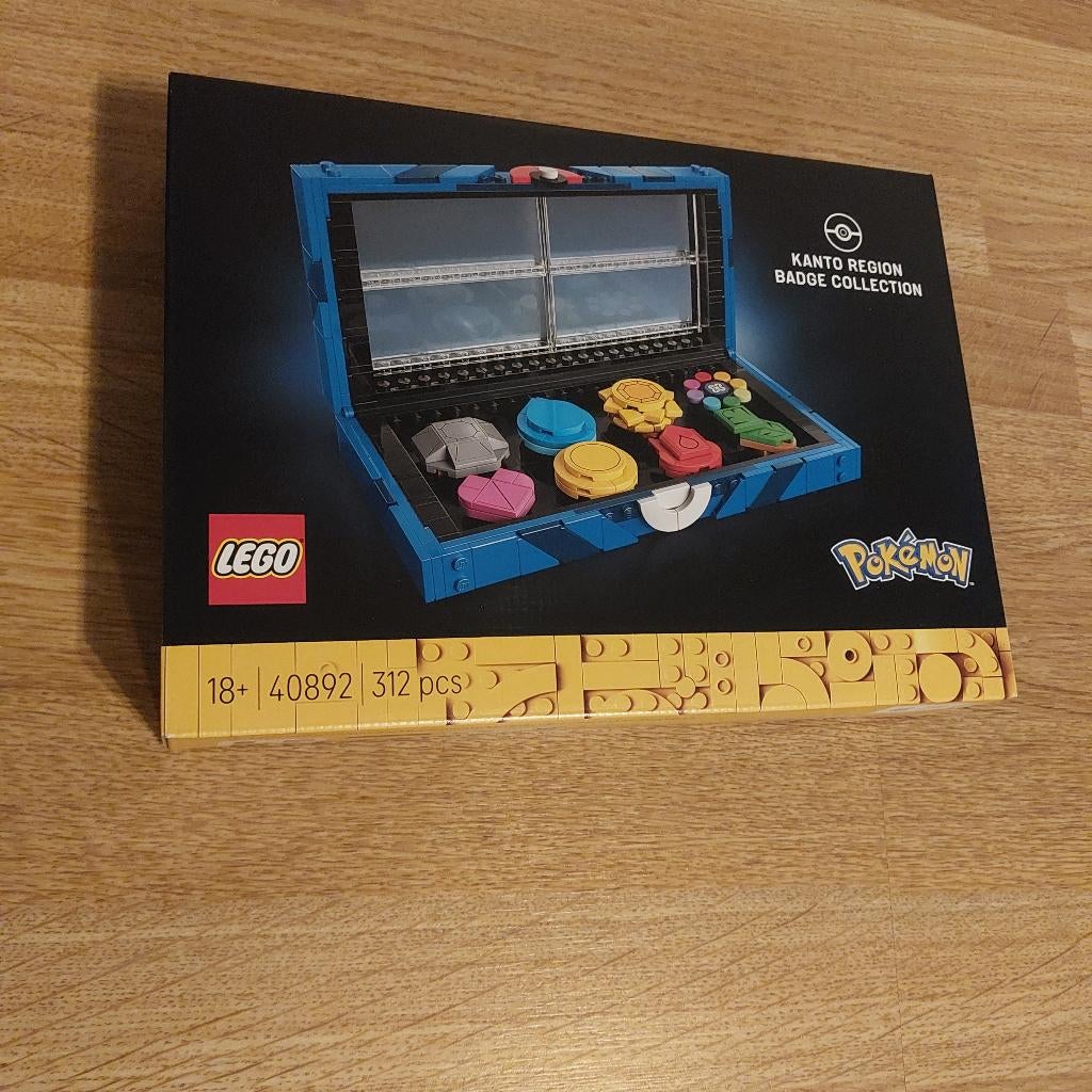 Lego 40892 Pokémon Kanto Gym Badges, Overige thema's, Lego, Nieuw, Ophalen of Verzenden